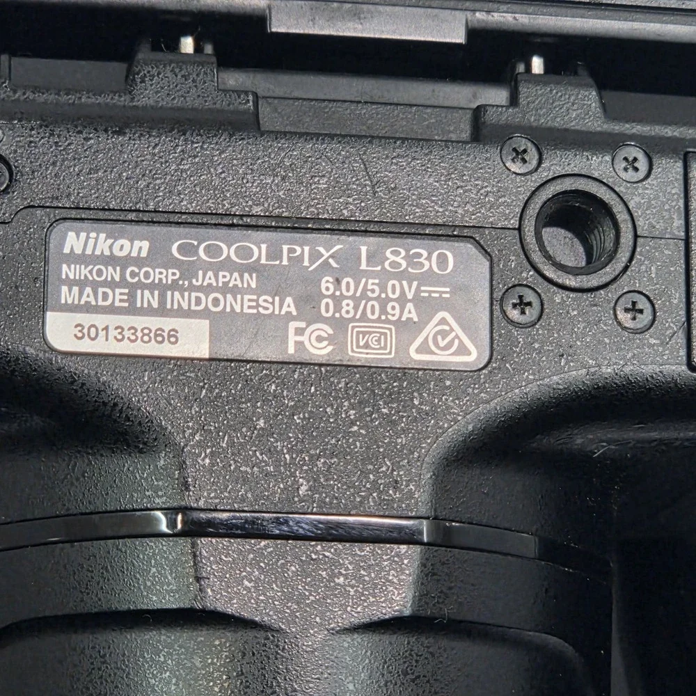 Nikon Coolpix L830 Black 16.0MP Digital Camera 34x Zoom VR Full HD Parts only
